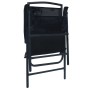 Folding garden chairs 2 units black textilene by vidaXL, Garden chairs - Ref: Foro24-47923, Price: 83,50 €, Discount: %