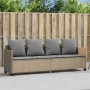 Lounger with beige synthetic rattan cushions by , Loungers - Ref: Foro24-368347, Price: 235,15 €, Discount: %