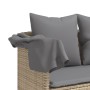 Lounger with beige synthetic rattan cushions by , Loungers - Ref: Foro24-368347, Price: 235,99 €, Discount: %