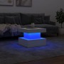 Couchtisch mit weißen LED-Leuchten 50x50x40 cm von , Couchtisch - Ref: Foro24-839840, Preis: 71,85 €, Rabatt: %