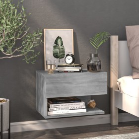 Sonoma Gray Wall Nightstand by vidaXL, Nightstands - Ref: Foro24-816948, Price: 45,30 €, Discount: %