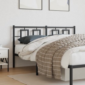 Black metal headboard 150 cm by , Headboards and footboards - Ref: Foro24-374275, Price: 43,98 €, Discount: %