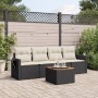 5-teiliges Gartenmöbel-Set und Kissen aus synthetischem Rattan schwarz von , Gartensets - Ref: Foro24-3256770, Preis: 312,82 ...