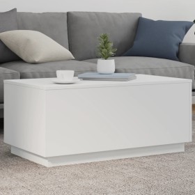 LED white coffee table 90x50x40 cm by , Coffee table - Ref: Foro24-839875, Price: 84,99 €, Discount: %