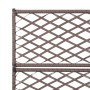 Spalier und Blumenbeet 3 Töpfe braunes synthetisches Rattan 83x30x130cm von vidaXL, Töpfe und Pflanzgefäße - Ref: Foro24-4693...