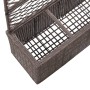 Spalier und Blumenbeet 3 Töpfe braunes synthetisches Rattan 83x30x130cm von vidaXL, Töpfe und Pflanzgefäße - Ref: Foro24-4693...