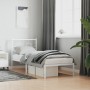 Estructura de cama de metal con cabecero blanco 80x200 cm de , Camas y somieres - Ref: Foro24-376266, Precio: 67,48 €, Descue...