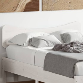 Solid white pine wood bed headboard 135 cm by , Headboards and footboards - Ref: Foro24-844782, Price: 47,99 €, Discount: %