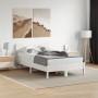 Solid white pine wood bed headboard 135 cm by , Headboards and footboards - Ref: Foro24-844782, Price: 47,19 €, Discount: %