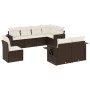 Set of 8-piece garden sofas and brown synthetic rattan cushions by , Garden sets - Ref: Foro24-3252780, Price: 564,02 €, Disc...