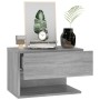 Sonoma Grey Wall Nachttisch von vidaXL, Nachttische - Ref: Foro24-816948, Preis: 43,44 €, Rabatt: %