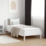 Estructura de cama madera maciza de pino blanco 90x190 cm de , Camas y somieres - Ref: Foro24-844754, Precio: 87,79 €, Descue...