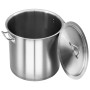 Stainless steel saucepan 26 L 32x32 cm by vidaXL, tall pots - Ref: Foro24-51133, Price: 88,39 €, Discount: %