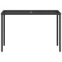 Garden table with black PE rattan surface glass top 115x54x74 cm by , Garden tables - Ref: Foro24-365072, Price: 70,11 €, Dis...