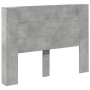 Concrete gray bed headboard with LED light 140x16.5x103.5 cm by , Headboards and footboards - Ref: Foro24-839248, Price: 89,0...