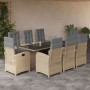 9-piece garden dining set with beige synthetic rattan cushions by , Garden sets - Ref: Foro24-3212264, Price: 1,00 €, Discoun...