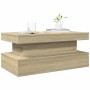 Coffee table with LED lights Sonoma oak 90x50x40 cm by , Coffee table - Ref: Foro24-839849, Price: 92,79 €, Discount: %