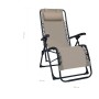 Taupe gray textilene folding lounger by vidaXL, Loungers - Ref: Foro24-47901, Price: 97,62 €, Discount: %