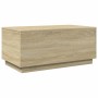 Coffee table with LED lights Sonoma oak 90x50x40 cm by , Coffee table - Ref: Foro24-839877, Price: 78,03 €, Discount: %