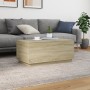 Coffee table with LED lights Sonoma oak 90x50x40 cm by , Coffee table - Ref: Foro24-839877, Price: 78,03 €, Discount: %