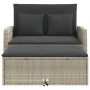 Garden sofa with cushions 2 seater light gray synthetic rattan by , Outdoor sofas - Ref: Foro24-365137, Price: 267,76 €, Disc...