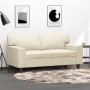 2-seater cream-colored synthetic leather sofa 120 cm by , Sofas - Ref: Foro24-359413, Price: 246,08 €, Discount: %