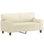 2-seater cream-colored synthetic leather sofa 120 cm by , Sofas - Ref: Foro24-359413, Price: 246,08 €, Discount: %