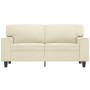 2-seater cream-colored synthetic leather sofa 120 cm by , Sofas - Ref: Foro24-359413, Price: 246,08 €, Discount: %