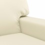 2-seater cream-colored synthetic leather sofa 120 cm by , Sofas - Ref: Foro24-359413, Price: 246,08 €, Discount: %