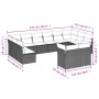 Gartensofa- und Kissenset 12-teilig aus braunem synthetischem Rattan von , Gartensets - Ref: Foro24-3218433, Preis: 779,89 €,...