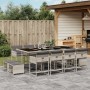 Garten-Essgruppe und Kissen, 13-teilig, hellgraues synthetisches Rattan von , Gartensets - Ref: Foro24-3211343, Preis: 755,62...