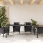 Mesa de jardín superficie de vidrio ratán PE negro 190x90x75 cm de , Mesas de jardín - Ref: Foro24-365537, Precio: 184,27 €, ...