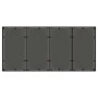 Mesa de jardín superficie de vidrio ratán PE negro 190x90x75 cm de , Mesas de jardín - Ref: Foro24-365537, Precio: 184,27 €, ...