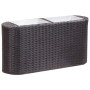 Synthetic black rattan planter box 80x25x40 cm by vidaXL, Pots and planters - Ref: Foro24-46951, Price: 70,33 €, Discount: %