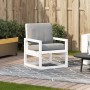 Garden chair solid white pine wood 57.5x63x76 cm by , Garden chairs - Ref: Foro24-832548, Price: 65,99 €, Discount: %