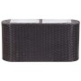 Synthetic black rattan planter box 80x25x40 cm by vidaXL, Pots and planters - Ref: Foro24-46951, Price: 70,33 €, Discount: %