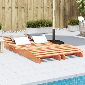 Solid pine wood loungers brown 2 pcs 205x60x31.5 cm by , Loungers - Ref: Foro24-844651, Price: 185,99 €, Discount: %