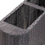 Synthetic black rattan planter box 80x25x40 cm by vidaXL, Pots and planters - Ref: Foro24-46951, Price: 70,33 €, Discount: %