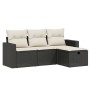 4-piece garden sofa set with black synthetic rattan cushions by , Garden sets - Ref: Foro24-3263442, Price: 246,61 €, Discoun...