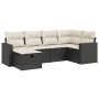 6-piece garden sofa set and black synthetic rattan cushions by , Garden sets - Ref: Foro24-3263482, Price: 382,38 €, Discount: %