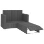 2-piece garden furniture set and gray synthetic rattan cushions by vidaXL, Garden sets - Ref: Foro24-46740, Price: 298,69 €, ...