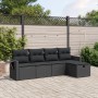 5-teiliges Gartenmöbel-Set und schwarze synthetische Rattankissen von , Gartensets - Ref: Foro24-3263771, Preis: 308,14 €, Ra...