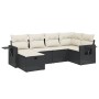 6-piece garden sofa set and black synthetic rattan cushions by , Garden sets - Ref: Foro24-3263792, Price: 403,00 €, Discount: %