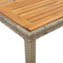 Mesa de jardín superficie madera acacia ratán gris 190x90x75cm de , Mesas de jardín - Ref: Foro24-365542, Precio: 206,27 €, D...