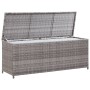 Graue Garten-Aufbewahrungsbox aus synthetischem Rattan, 120 x 50 x 60 cm von vidaXL, Aufbewahrungsboxen für den Außenbereich ...