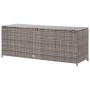 Gray synthetic rattan garden storage box 120x50x60 cm by vidaXL, Outdoor storage boxes - Ref: Foro24-46460, Price: 157,81 €, ...