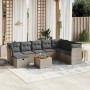 9-piece garden furniture set and gray synthetic rattan cushions by , Garden sets - Ref: Foro24-3264763, Price: 553,50 €, Disc...