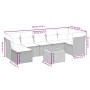 9-piece garden furniture set and gray synthetic rattan cushions by , Garden sets - Ref: Foro24-3264763, Price: 567,97 €, Disc...