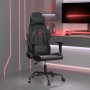 Silla gaming con masaje cuero sintético negro de , Sillones para videojuegos - Ref: Foro24-345407, Precio: 121,59 €, Descuent...