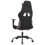 Silla gaming de masaje cuero sintético negro y naranja de , Sillones para videojuegos - Ref: Foro24-345405, Precio: 121,69 €,...